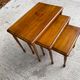 Set of 3 Nesting Tables in Solid Cherry Wood NF Furniture Loui