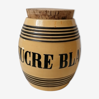 Earthenware sugar pot