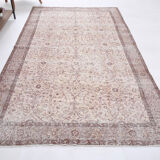 6x9 floral farmhouse vintage carpet 293x176cm