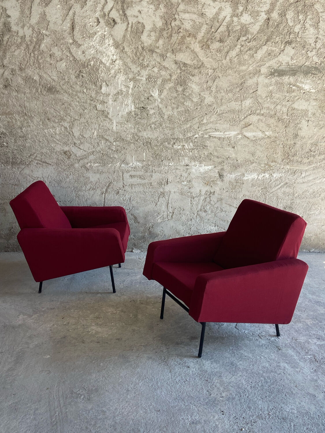 Paire de fauteuils  Airborne, Pierre Guariche 1950