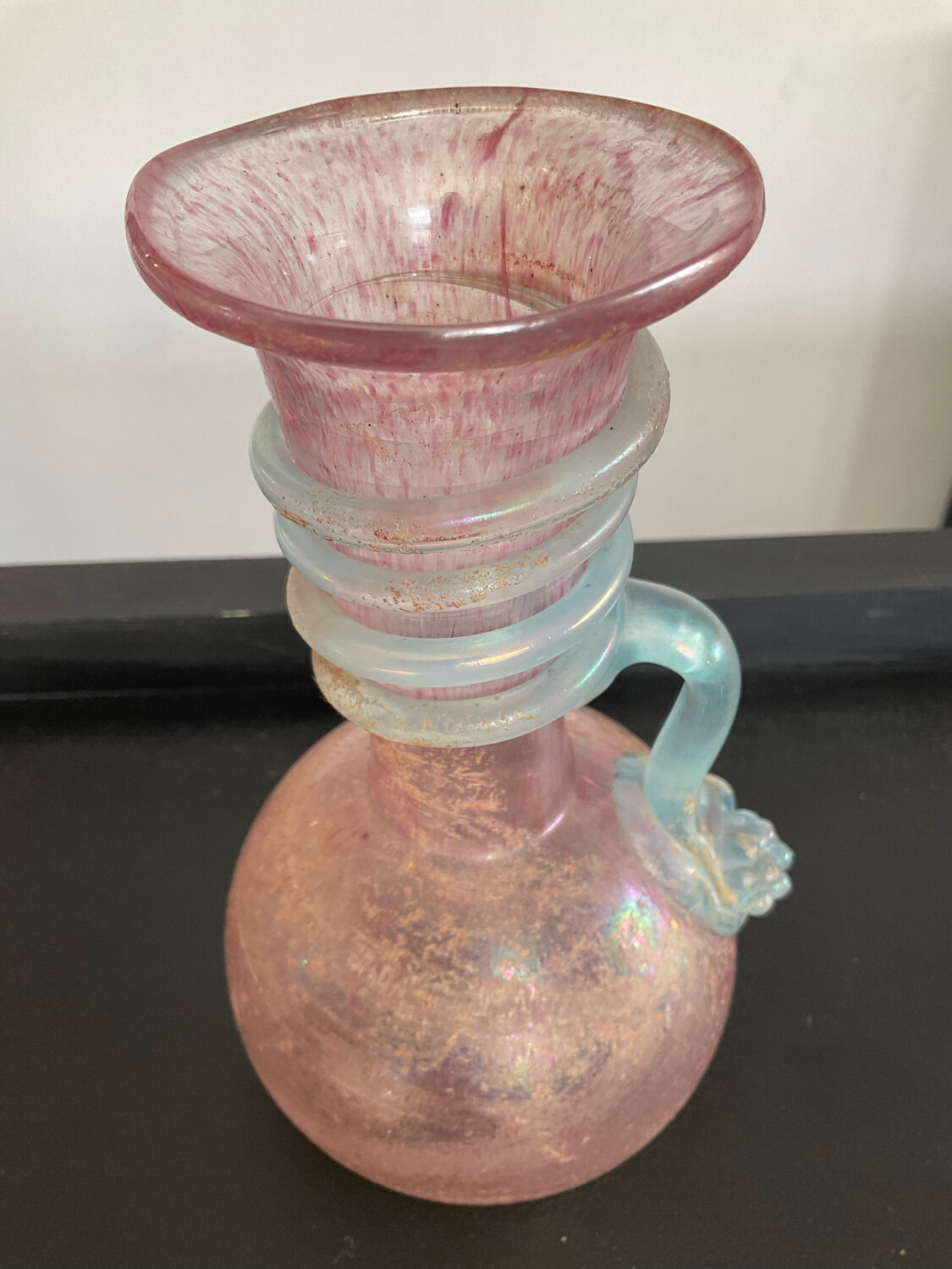 Old "Scovo" vase in Murano glass
