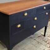 Art Nouveau style 6-drawer chest