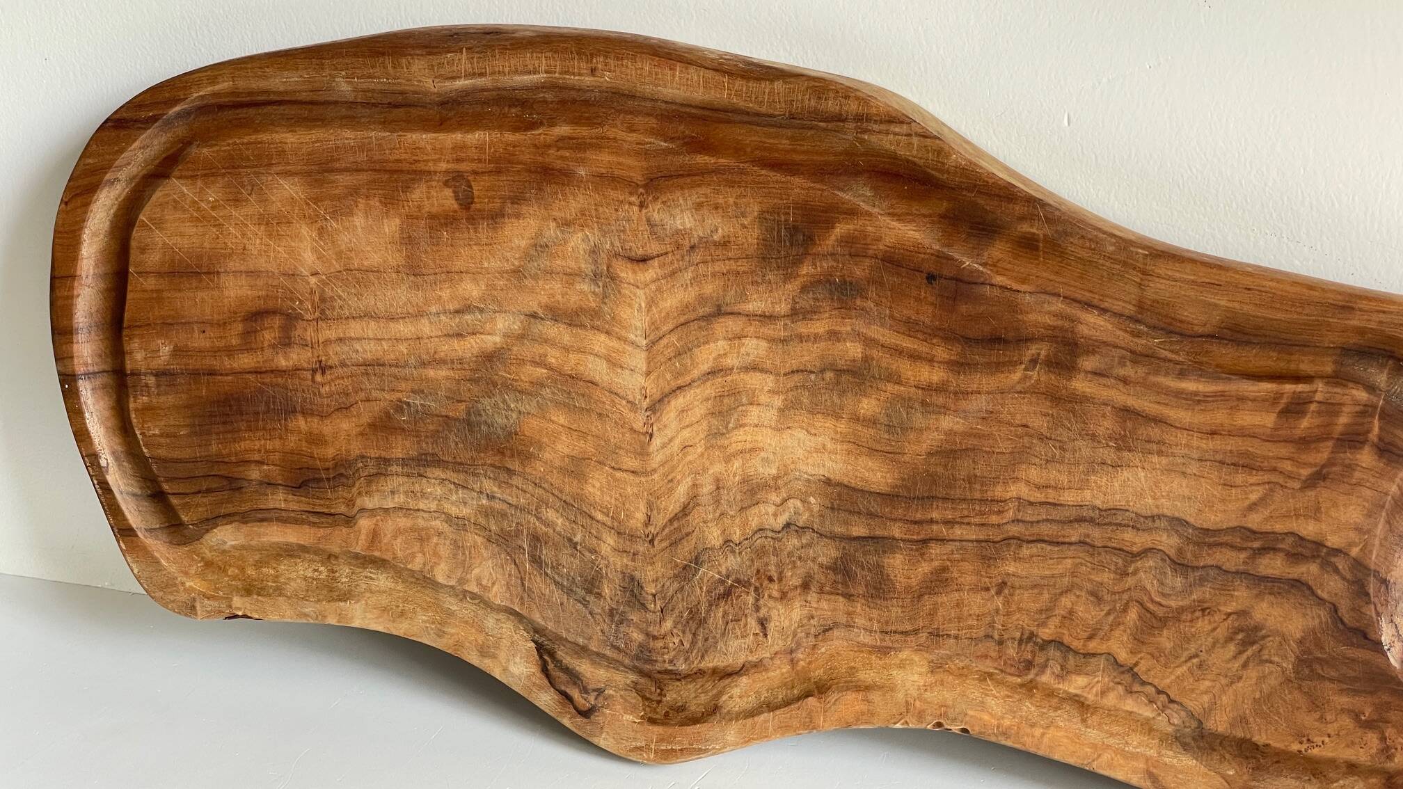 XL Vintage Olive Wood Cutting Board