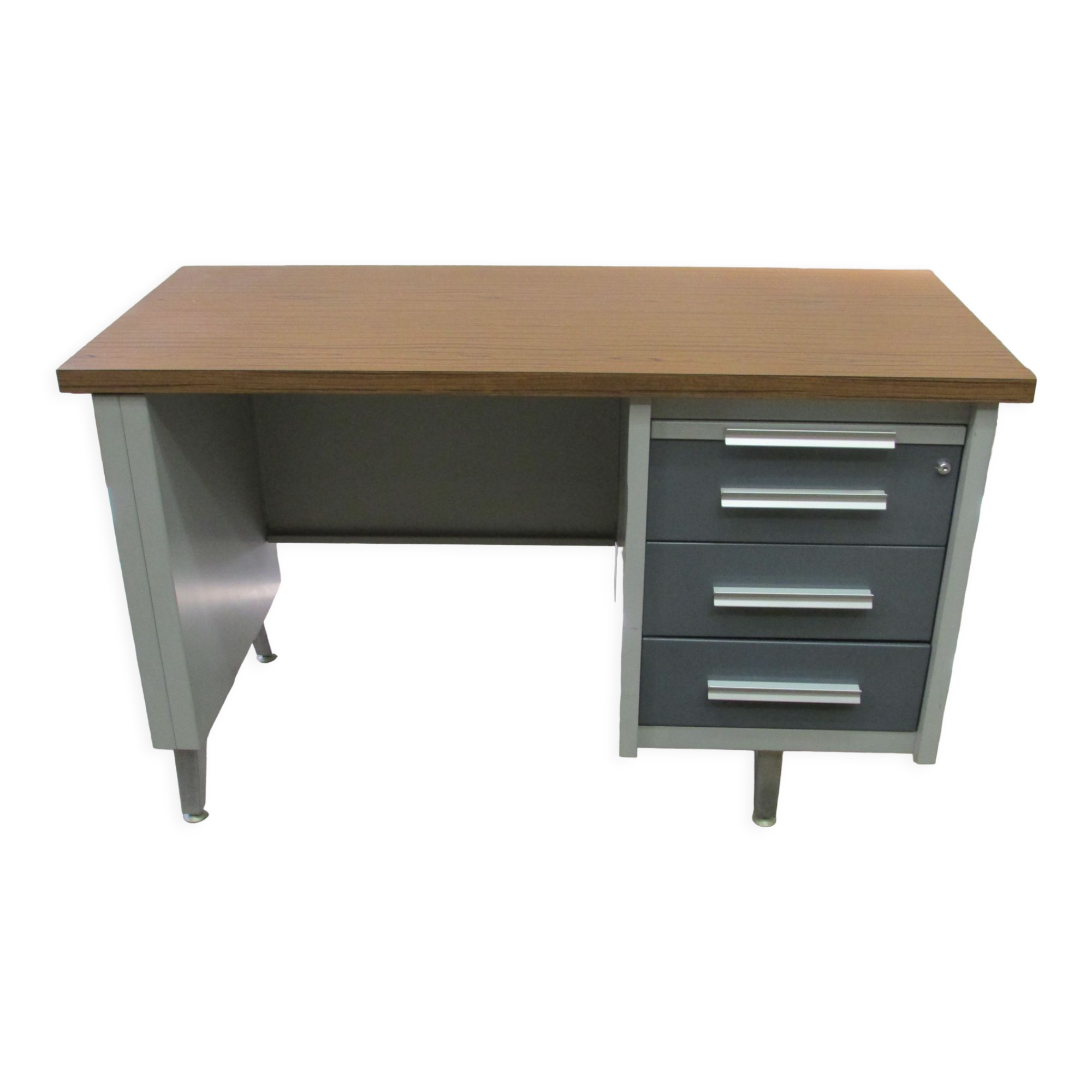 Industrial metal desk