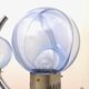 Light Blue Murano Glass Mod "Membrana" Chandelier by Toni Zuccheri