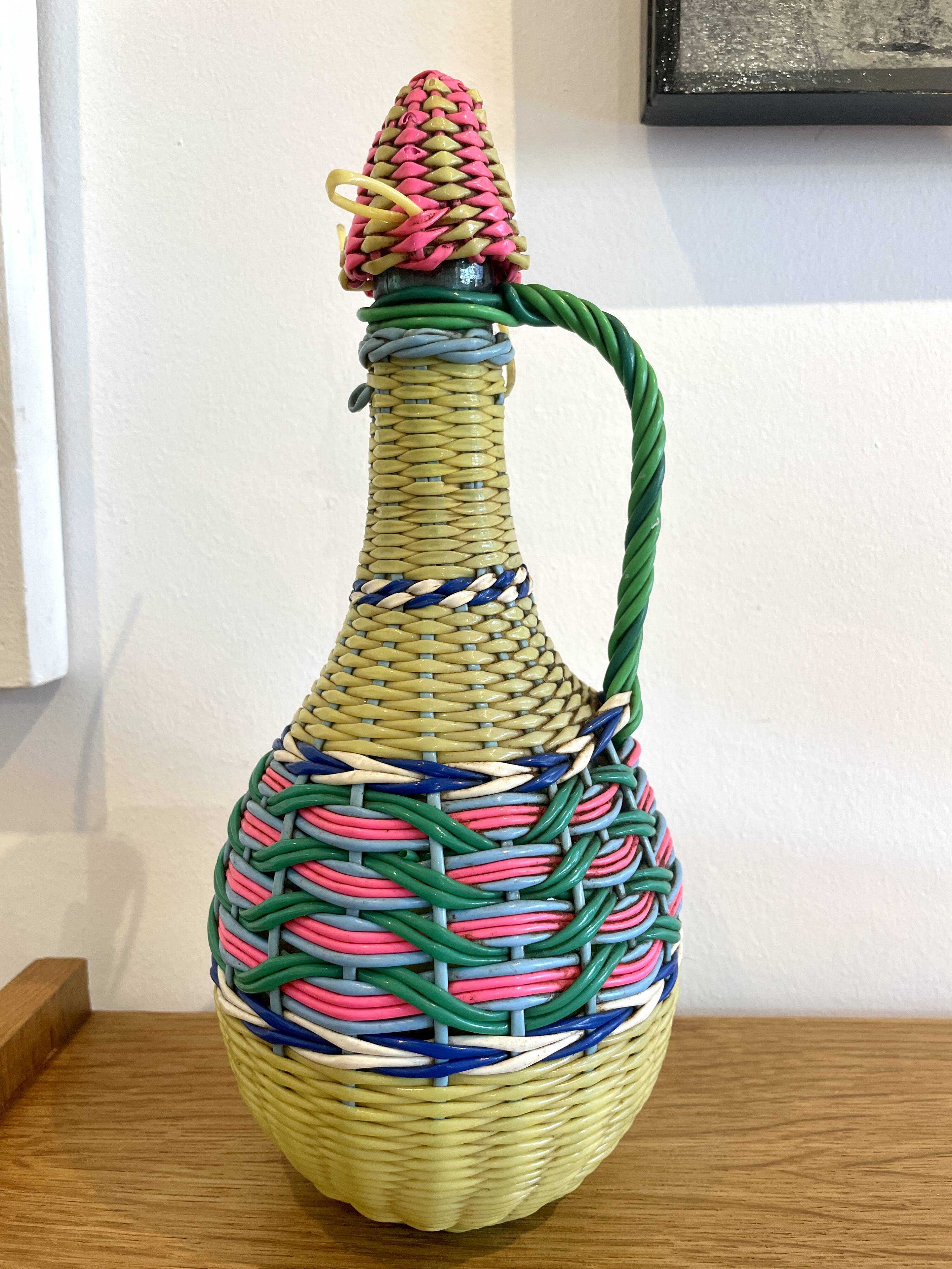 Vintage scoubidou bottle