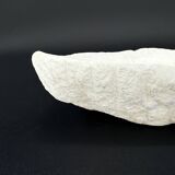 Organic catchall in natural white stone
