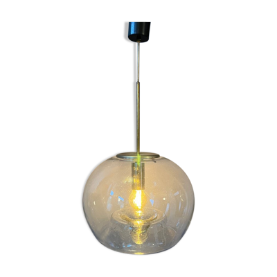 Lampe pendentif en verre vintage Doria Leuchten