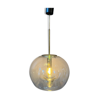 Lampe pendentif en verre vintage Doria Leuchten