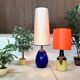 Large glazed ceramic art table lamp by Bjørn Wiinblad for Rosenthal, 1960s