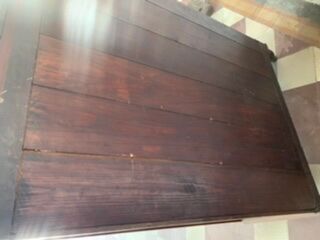 Antique mahogany showcase, early 20th century