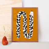 Pop-up Christmas 22 - Wall poster snake plant pattern 30cm*40cm