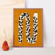 Pop-up Noël 22 - Affiche murale serpent motif végétal 30cm*40cm