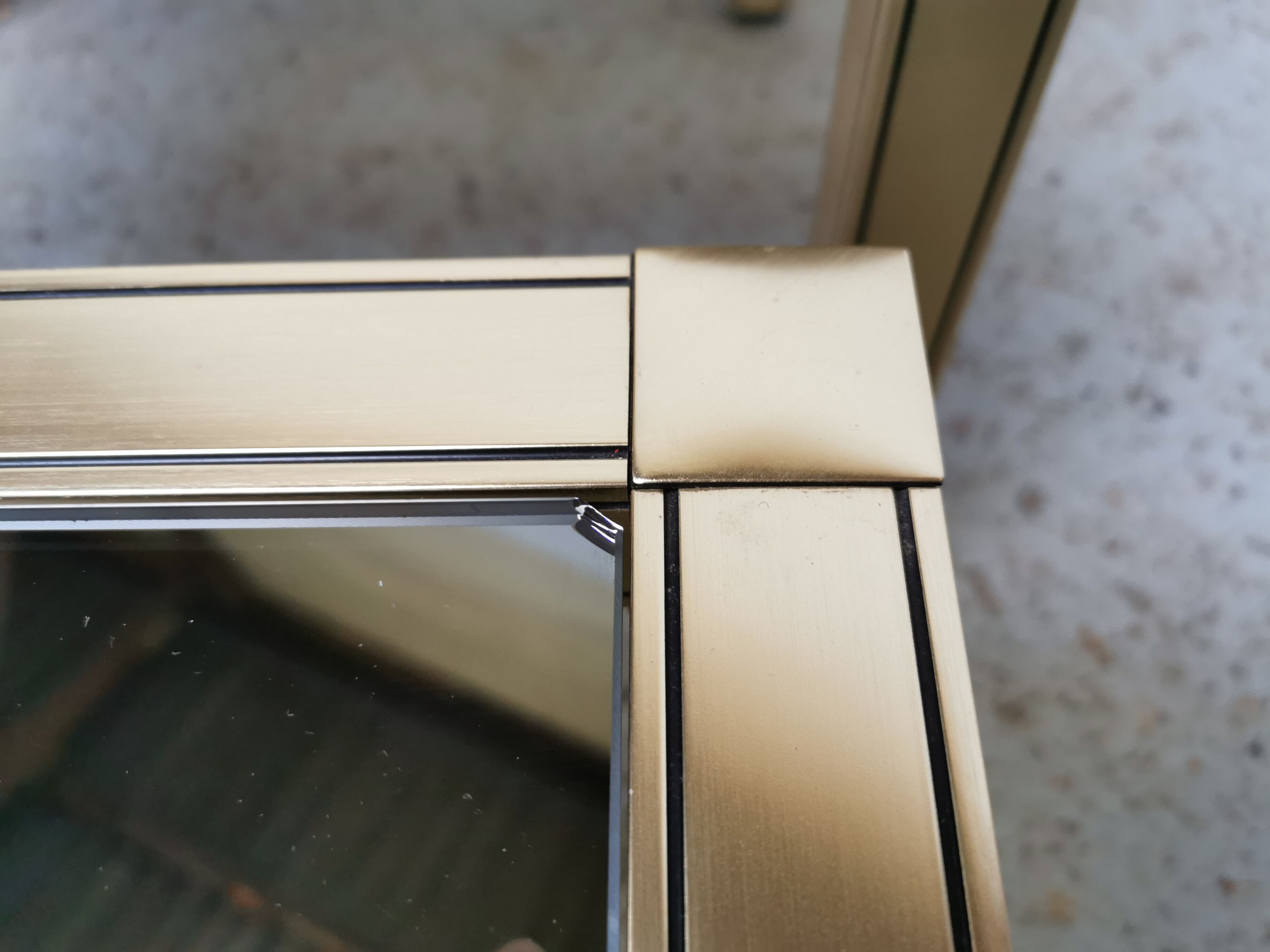 Tables gigognes laiton doré vintage 1970