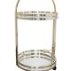 Art Deco mobile drinks trolley on wheels, 1970s