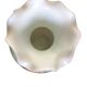 Vintage opaline vase with ruffled neck Stelvia Italy circa 1960