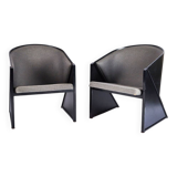 Pair of postmodern armchairs model Mandi by Jarvisalo