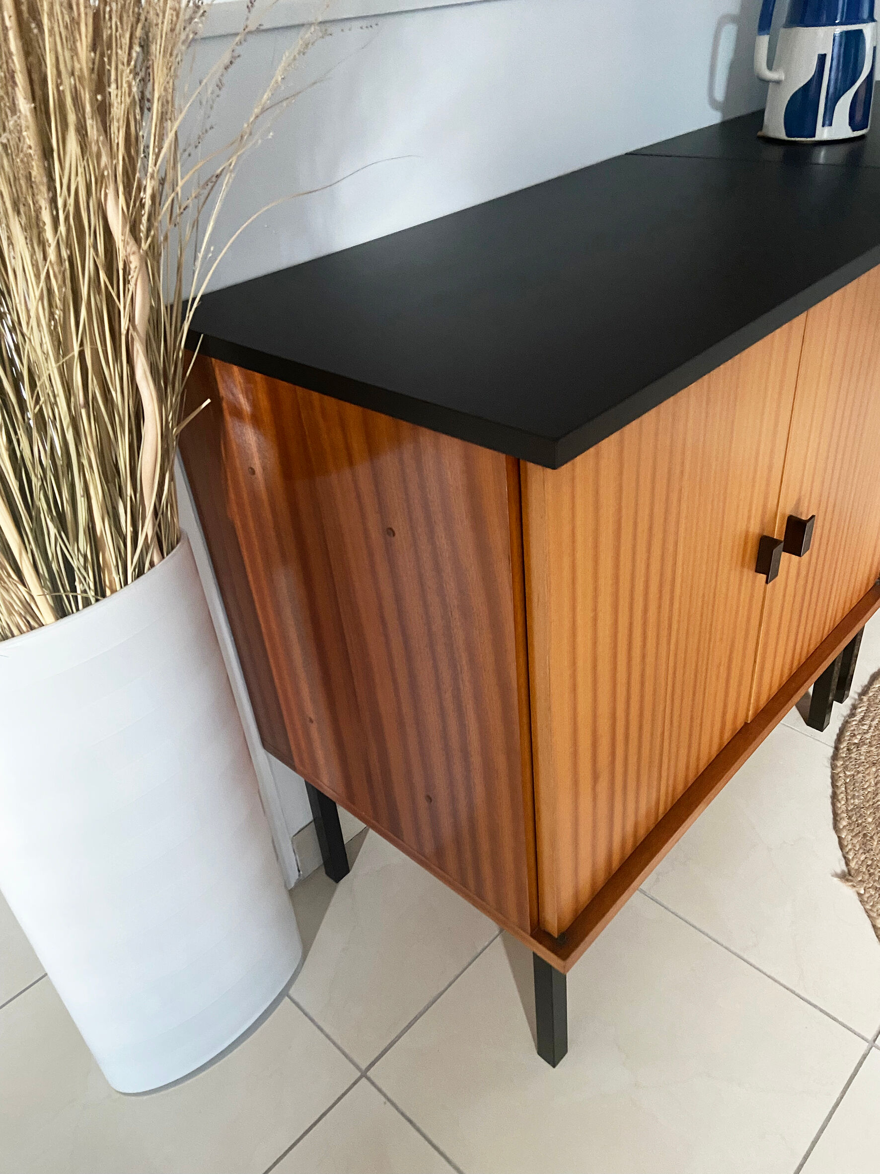 Vintage Scandinavian style enfilade composed of 2 elements