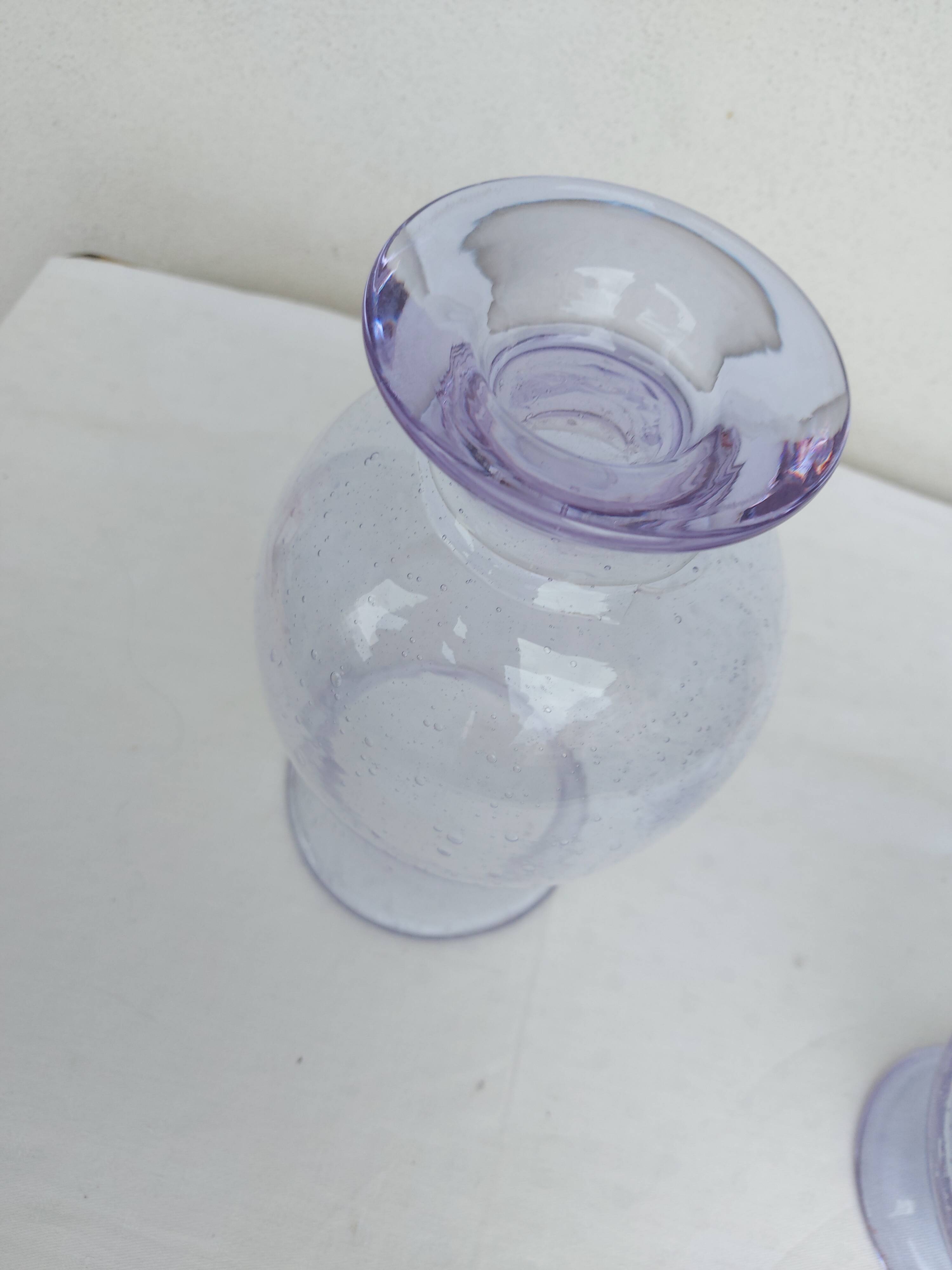 Large vase, photophore Biot ( purple )