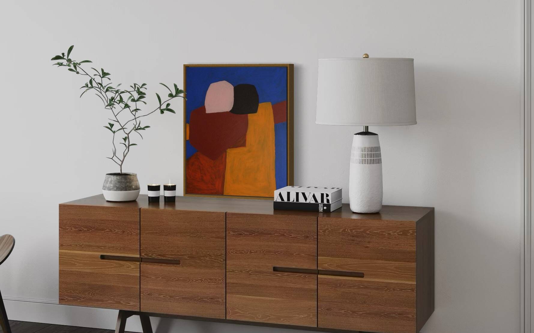 Figurative painting "come closer" by Bodasca