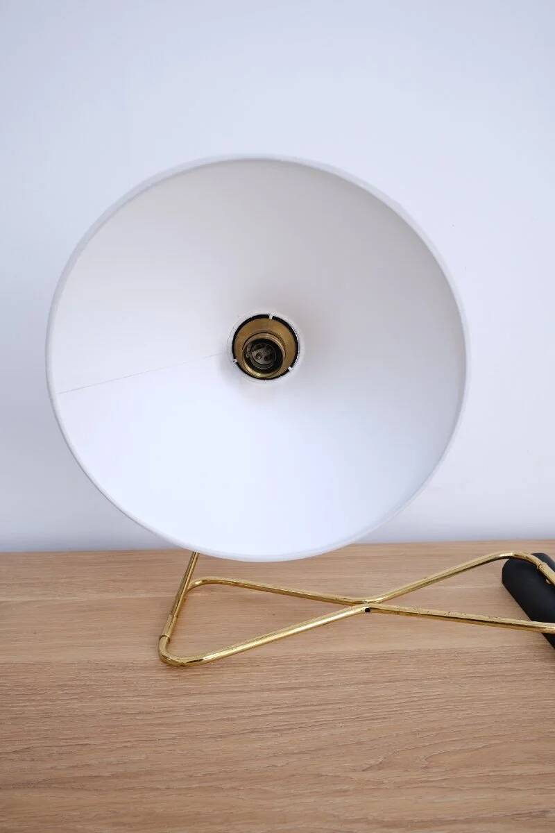 Articulated brass wall light, 1950