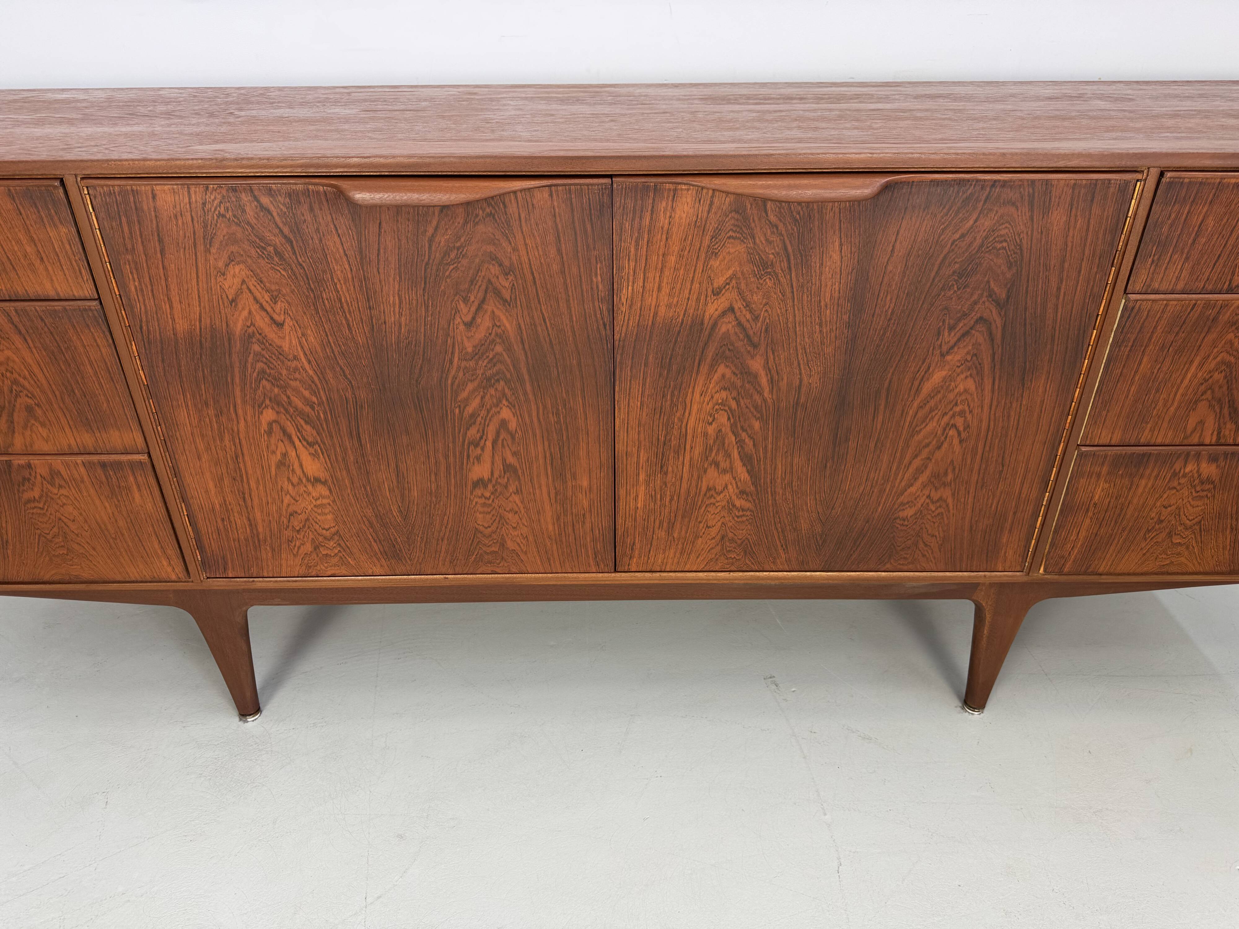 Rare vintage rosewood sideboard by McIntosh design by T. Robertson from the