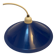 Blue metal pendant light from the 70s/80s vintage