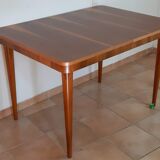 Extension table in Walnut Cesky Nabytek, Vintage Czech 1950 s