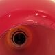 Red Opaline Glass Pendant Light 1970 Space Age Ceiling Lamp Free Form Orange