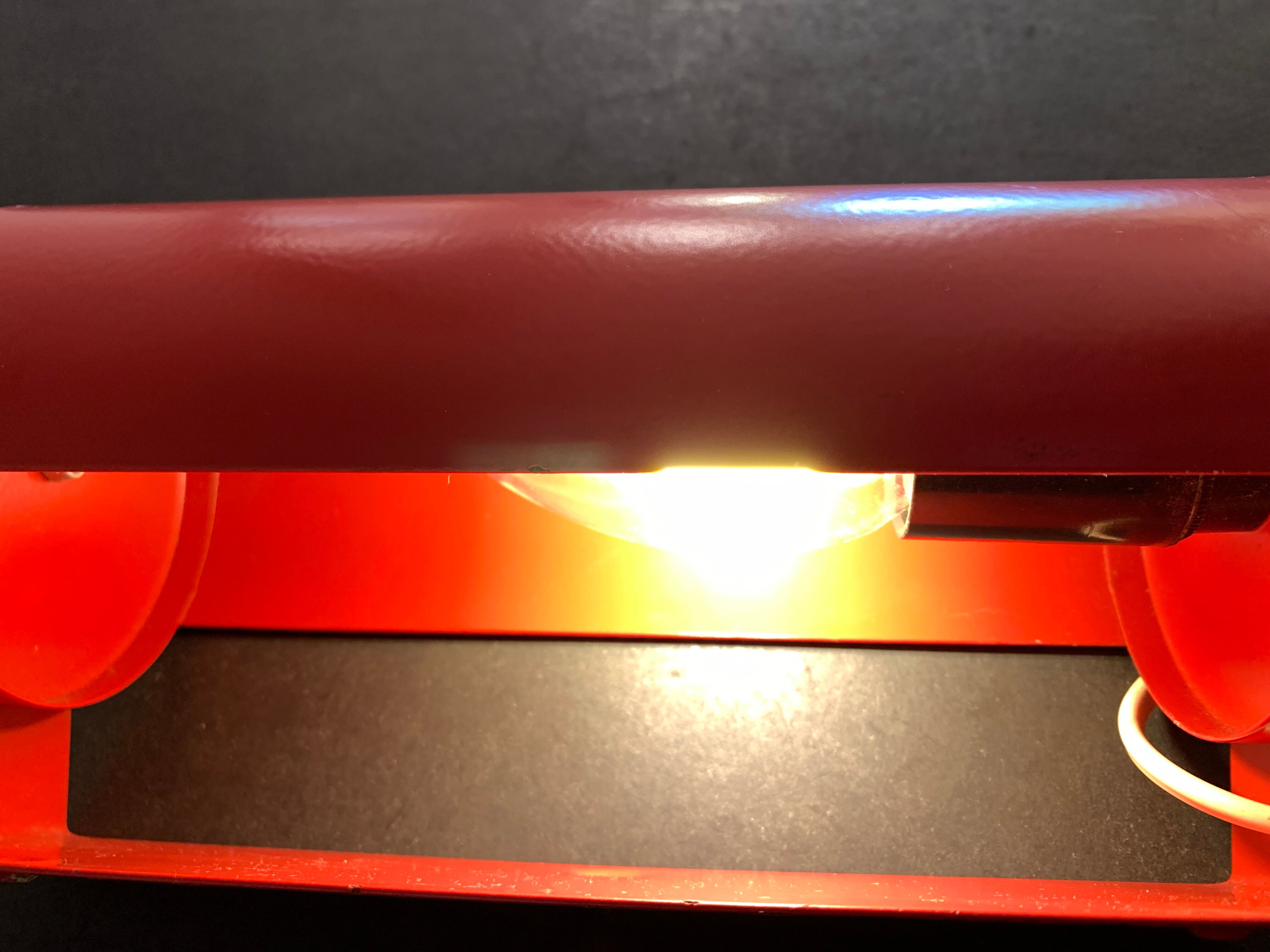 Wall lamp red roller Ikea 1980