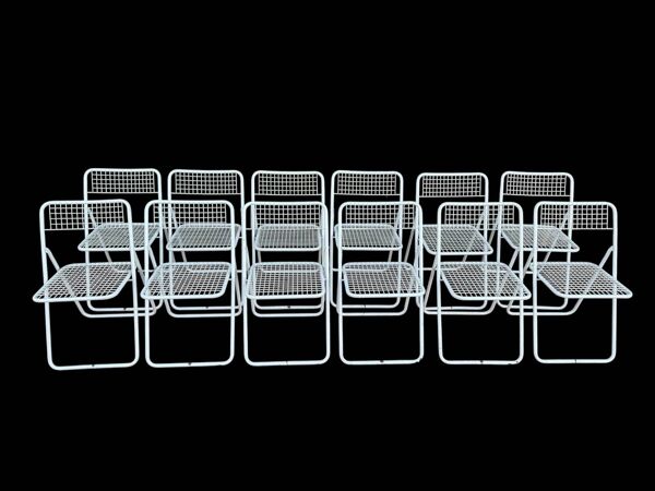 Chaises Pliantes Ted Net par Niels Gammelgaard pour IKEA, 1970s, Set d