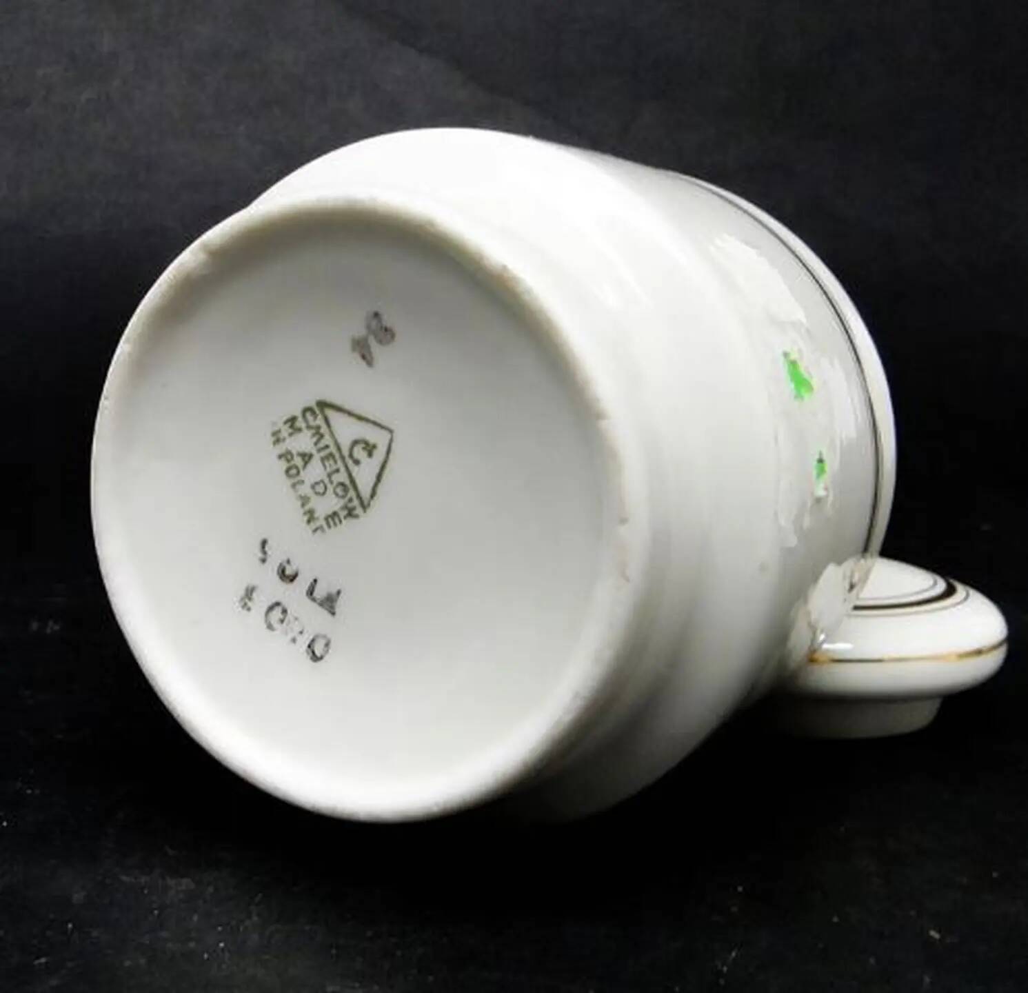 Mid-century modern sugar bowl, ivory ceramic, Ćmielów, Poland, 1960s