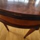 2 petites tables marquerie acajou