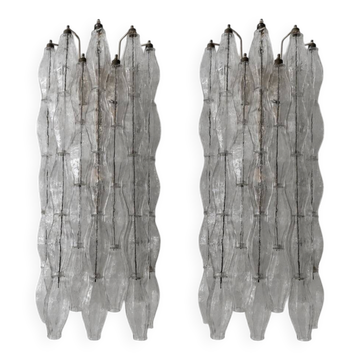 Pair of vintage Italian wall lights from the 60s by designer Carlo Scarpa.