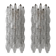 Pair of vintage Italian wall lights from the 60s by designer Carlo Scarpa.