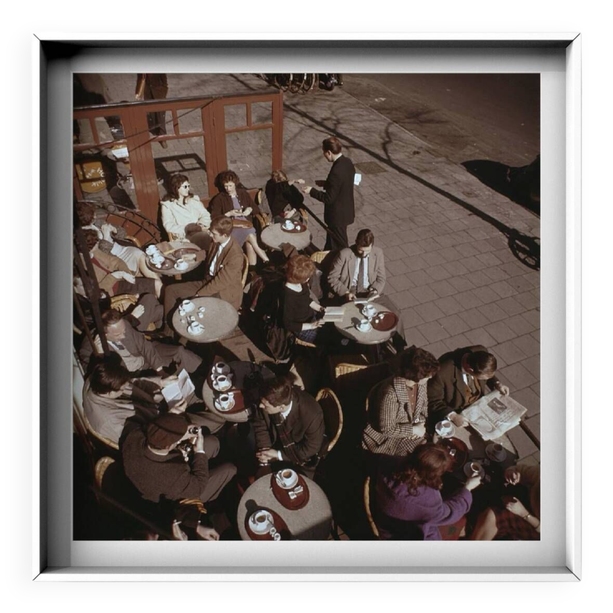 Une journée en terrasse à Amsterdam, tirage d’art, 1961, couleurs originales du film