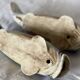 2 vases en barbotine poisson