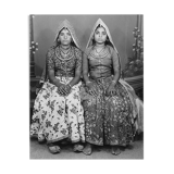two friends portrait photography hand-painted Rajasthan 60s