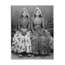 two friends portrait photography hand-painted Rajasthan 60s