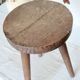 Vintage wooden tripod stool