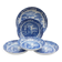 4 Spode pasta bowls in Italian design with a large serving bowl