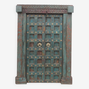 Old Indian Door in Old Teak