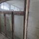Old solid oak window from the early 20th century.