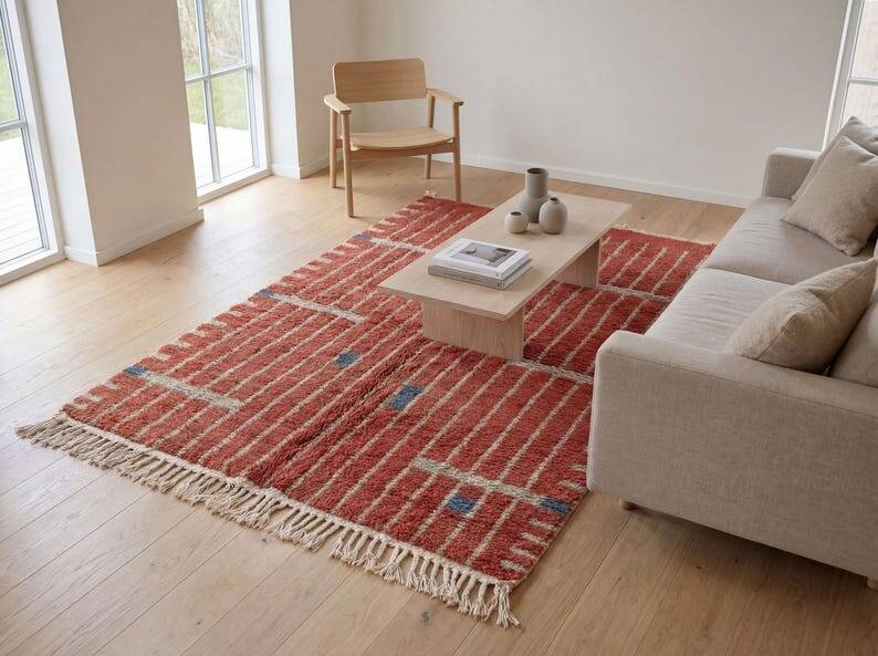Handmade traditional Berber rug size 1.5/2.5 m
