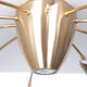 Rose gold color esteluz halogen ceiling lamp 1980s spain