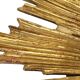 Large Wooden Sun Mirror Sunburst Deknudt Gold Leaf 70cm