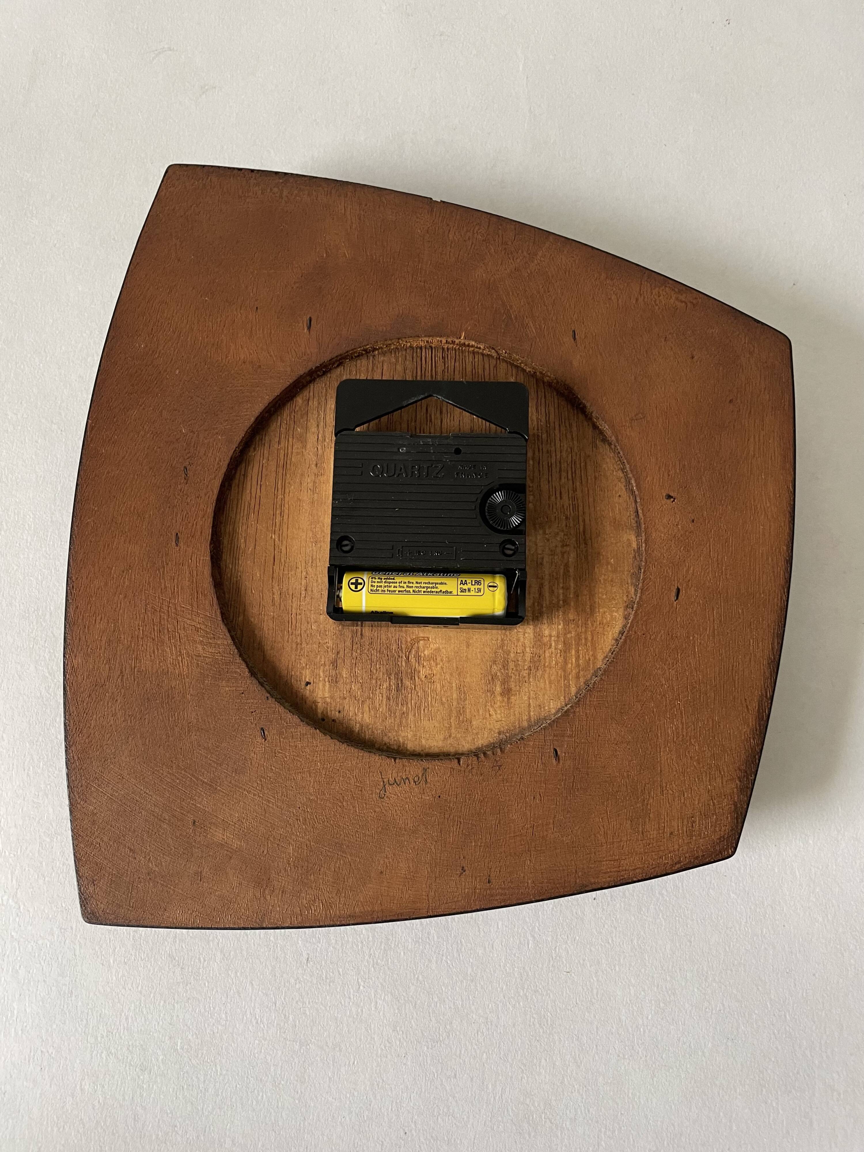 Bayard clock in vintage formica