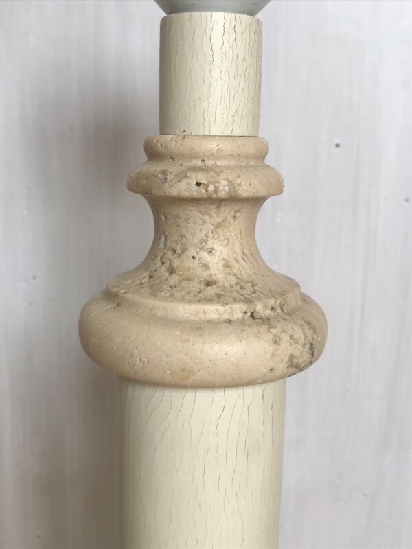Pied de lampe en pierre le dauphin vintage 55cm