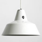 Two 50s metal enamel ceiling lamps by Axel Wedel Madsen for Louis Poulsen