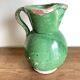 Vase pitcher Sicily Italy in glazed earthenware folk art 1950